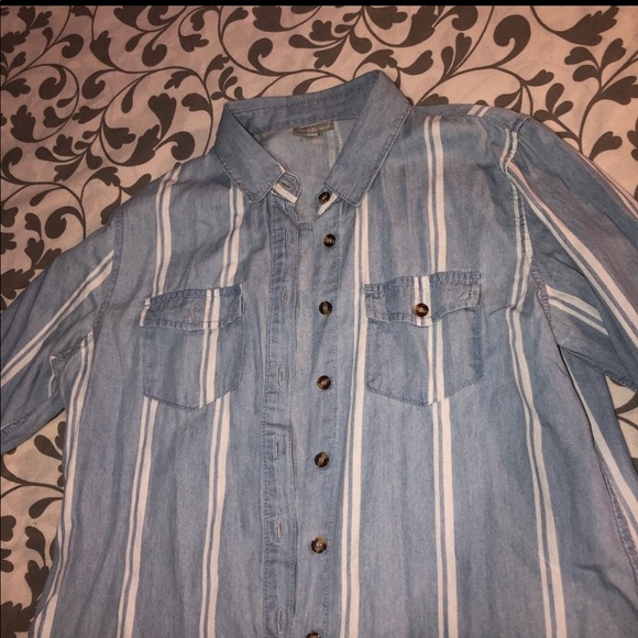 striped button down - Picture 2 of 3